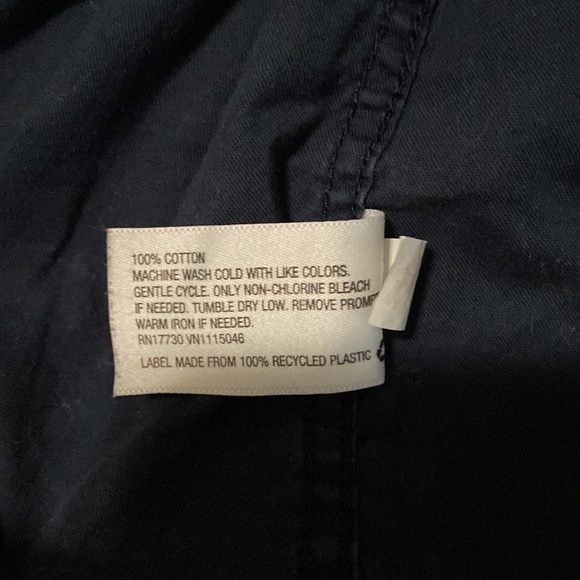 Merona Blue nautical anchor short sleeve button down shirt - Picture 5 of 5